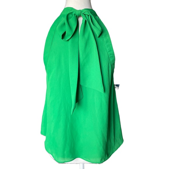 Zara TRF Green Halter Blouse w/ Neck Tie - Picture 2 of 12